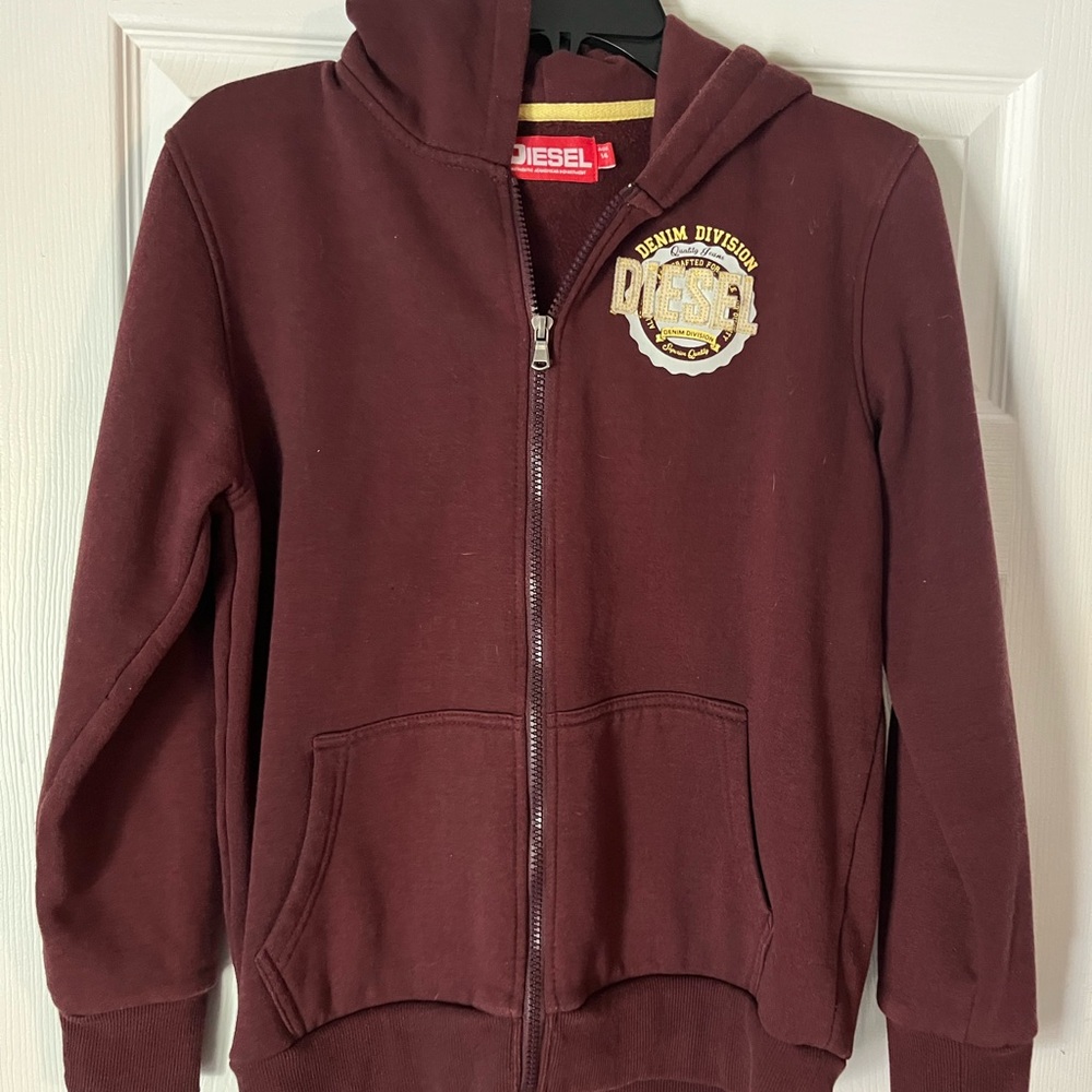 Diesel zip up hoodie - age 14